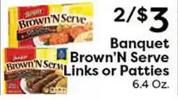 Rich's Fresh Market Banquet Brown'N Serve Links or Patties offer