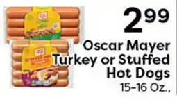 Rich's Fresh Market Oscar Mayer Turkey or Stuffed Hot Dogs offer