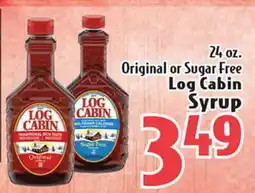 Eurofresh Market Original or Sugar Free Log Cabin Syrup offer