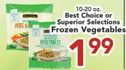 Eurofresh Market Best Choice or Superior Selections Frozen Vegetables offer