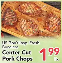 Eurofresh Market US Gov't Insp. Fresh Boneless Center Cut Pork Chops offer