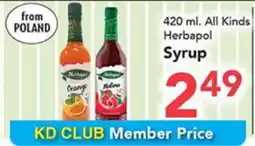 Eurofresh Market Herbapol Syrup offer