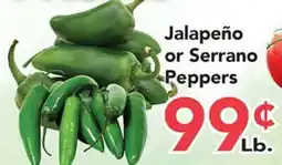 Eurofresh Market Jalapeño or Serrano Peppers offer