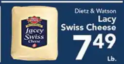 Eurofresh Market Dietz & Watson Lacy Swiss Cheese offer