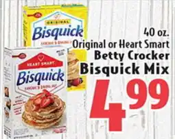Eurofresh Market 40 oz. Original or Heart Smart Betty Crocker Bisquick Mix offer