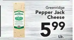 Eurofresh Market Greenridge Pepper Jack Cheese offer