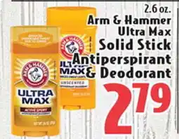 Eurofresh Market Arm & Hammer Ultra Max Solid Stick Antiperspirant & Deodorant offer