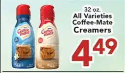 Eurofresh Market All Varieties Coffee-Mate Creamers offer