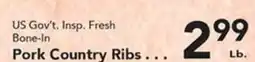 Eurofresh Market US Gov't. Insp. Fresh Bone-In Pork Country Ribs offer
