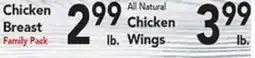 Eurofresh Market All Natural Chicken Breast, Family Pack, Chicken Wings offer