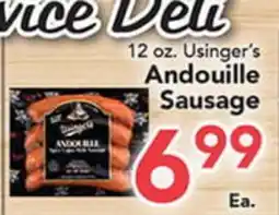Eurofresh Market 12 oz. Usinger's Andouille Sausage offer