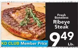 Eurofresh Market Fresh Boneless Ribeye Steak offer