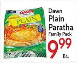 World Fresh Market Dawn Plain Paratha Family Pack offer