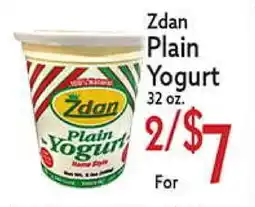 World Fresh Market Zdan Plain Yogurt offer