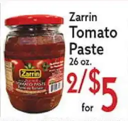 World Fresh Market Zarrin Tomato Paste offer