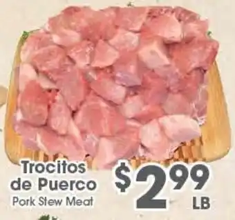 Arteagas Food Center Pork Stew Meat offer