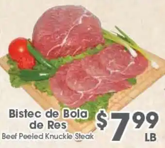 Arteagas Food Center Beef Peeled Knuckle Steak offer