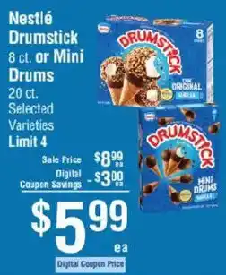Smart & Final Nestle drumstick offer