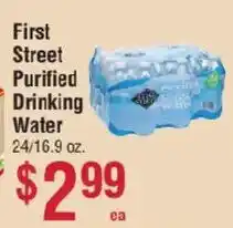 Smart & Final First Street purified drinking water offer