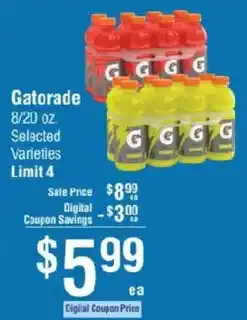 Smart & Final Gatorade offer