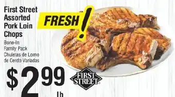 Smart & Final First Street assorted pork loin chops offer