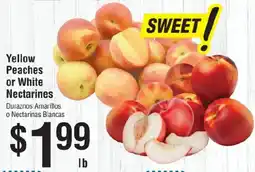 Smart & Final Yellow Peaches or White Nectarines offer
