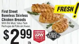 Smart & Final First Street Boneless Skinless Chicken Breasts offer