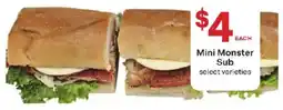 Coborn's Mini Monster Sub offer
