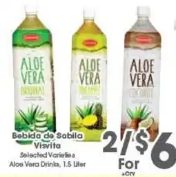 Arteagas Food Center Bebida de Sabila Visvita Aloe Vera Drinks offer