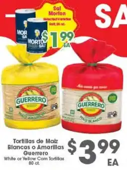 Arteagas Food Center White or Yellow Corn Tortillas Guerrero offer