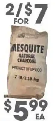 Arteagas Food Center Mesquite natural charcoal offer