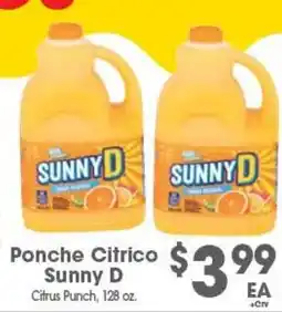 Arteagas Food Center Sunny D Ponche Citrico offer