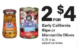Coborn's Early California Ripe or Manzanilla Olives offer