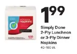 Coborn's Simply Done napkins offer