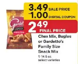 Coborn's Chex Mix, Bugles or Gardetto's Family Size Snack Mix offer