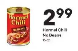 Coborn's Hormel chili no beans offer