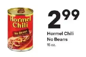 Coborn's Hormel chili no beans offer
