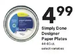 Coborn's Simply Done Designer Paper Plates offer