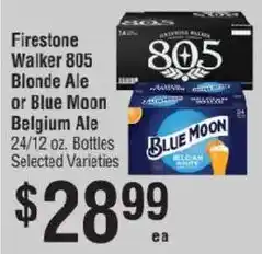 Smart & Final Firestone Walker 805 Blonde Ale or Blue Moon Belgian Ale offer