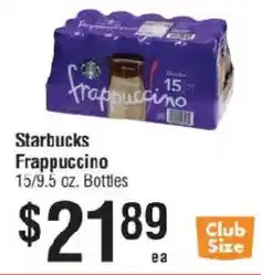 Smart & Final Starbucks frappuccino offer