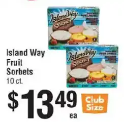 Smart & Final Island Way Fruit Sorbets offer