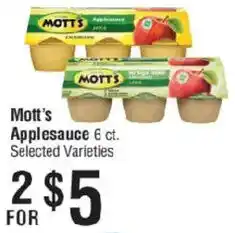 Smart & Final Mott's Applesauce offer