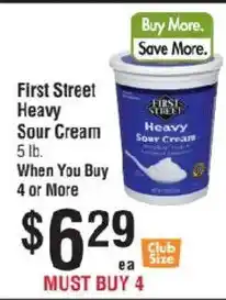 Smart & Final First Street Heavy Sour Cream offer