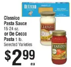 Smart & Final Classico Pasta Sauce offer
