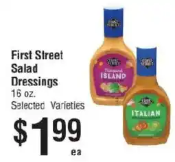 Smart & Final First Street Salad Dressings offer