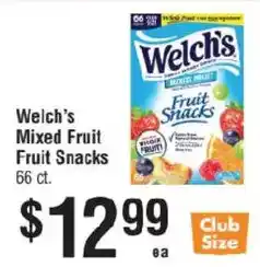Smart & Final Welch's Mixed Fruit Fruit Snacks offer