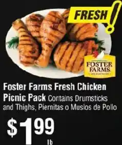 Smart & Final Foster Farms Fresh Chicken Picnic Pack offer