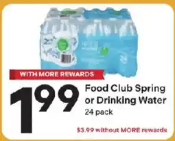 Coborn's Food Club Spring or Drinking Water offer