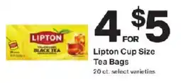 Coborn's Lipton cup size tea bags offer