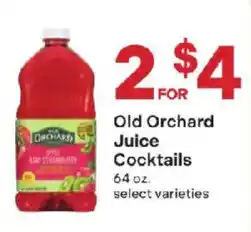 Coborn's Old Orchard Juice Cocktails offer